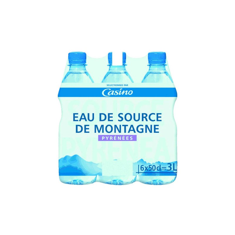 ROCHE DES ECRINS Eau de source de montagne des Alpes - 6x50cl ROCHE DES ECRINS Eau de source de montagne des Alpes - 6x50cl