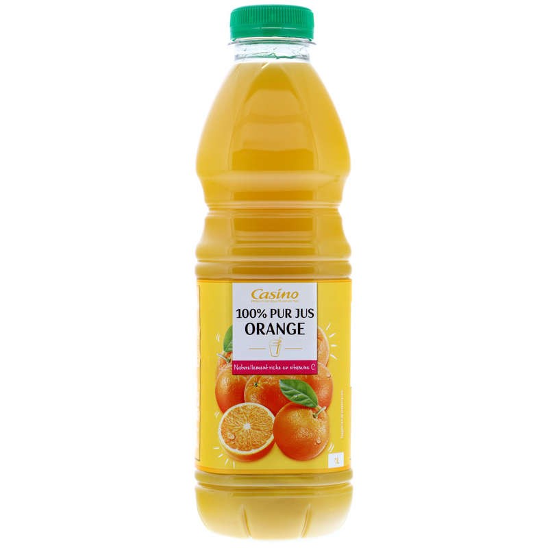 CASINO 100% Pur Jus Orange 1L CASINO 100% Pur Jus Orange 1L