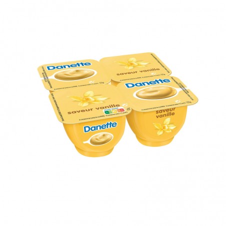 DANONE Crème dessert saveur Vanille 4x125g DANONE Crème dessert saveur Vanille 4x125g