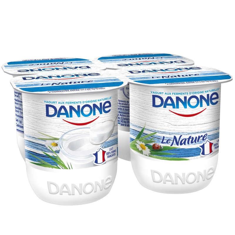 DANONE Yaourt Nature 4x125g DANONE Yaourt Nature 4x125g