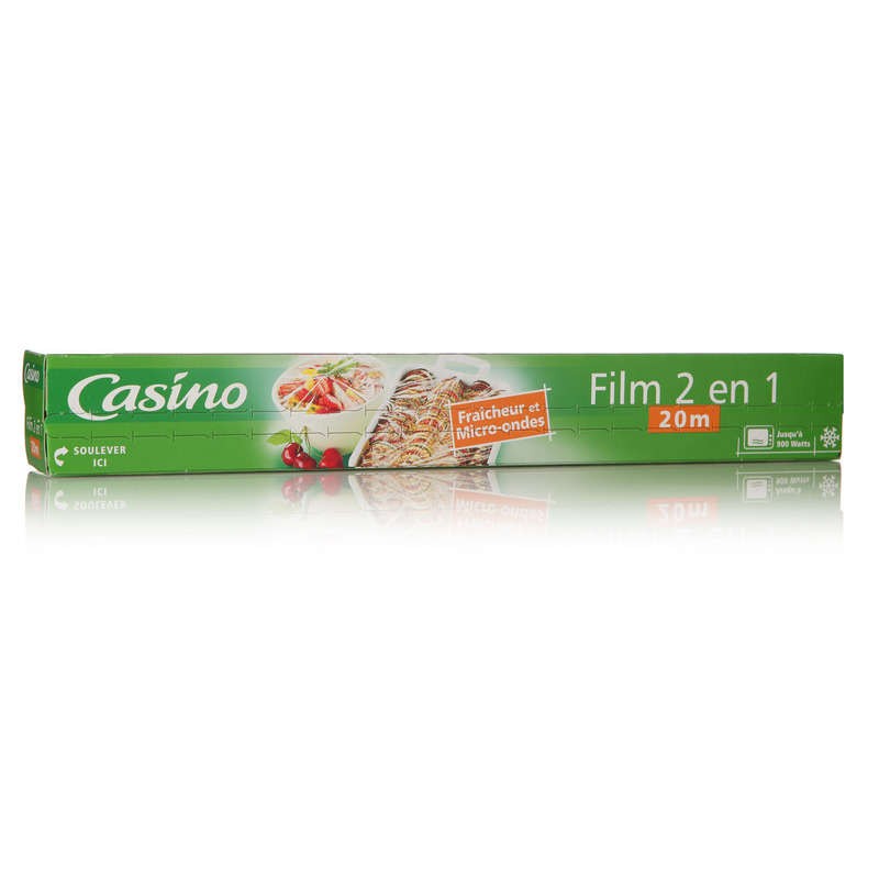 CASINO Film fraîcheur et micro-ondes 20m CASINO Film fraîcheur et micro-ondes 20m