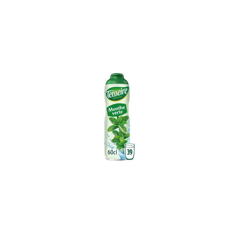 TEISSEIRE Sirop de Menthe verte - 60cl TEISSEIRE Sirop de Menthe verte - 60cl